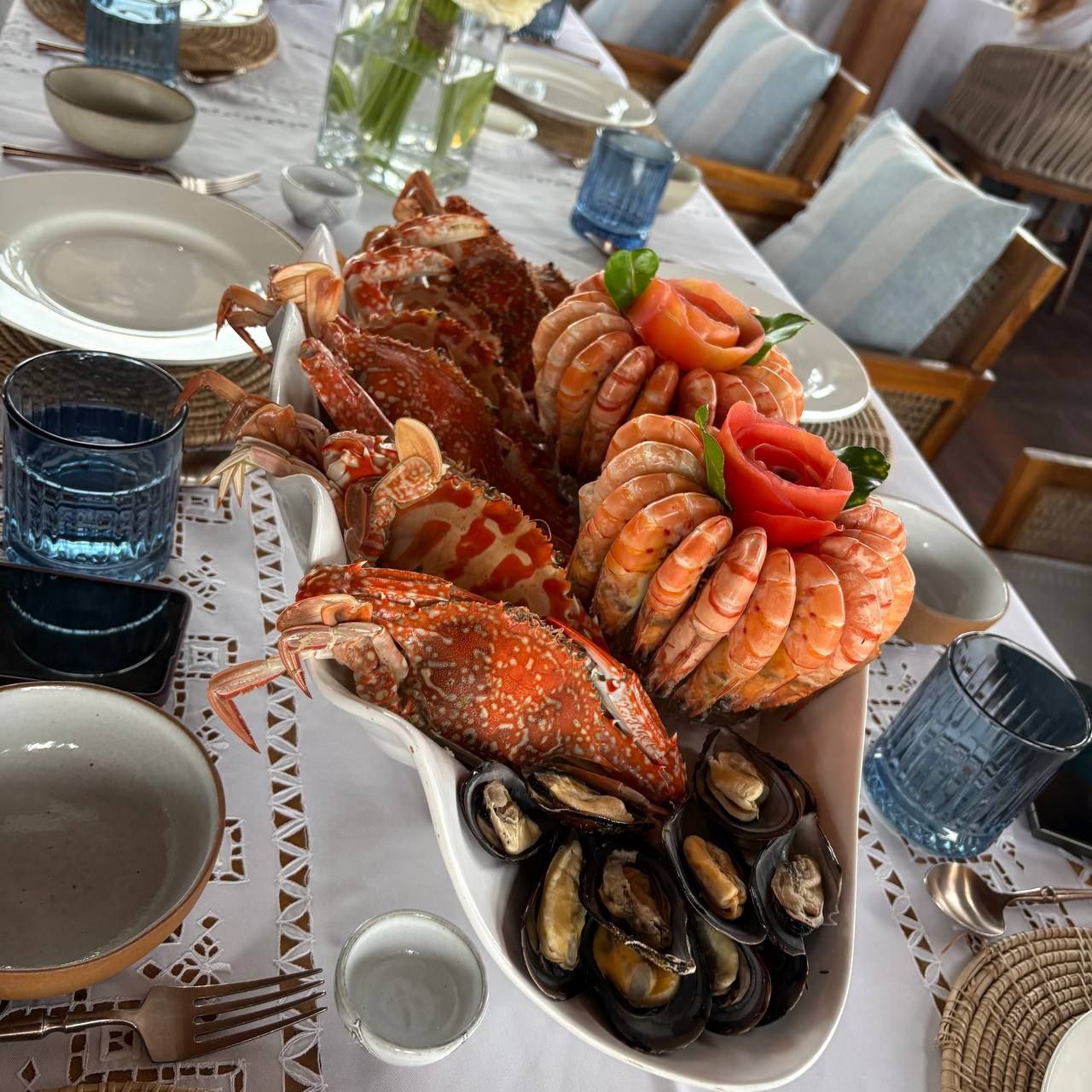 Seafood platter at La Lune